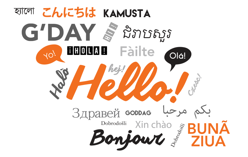 Hello in different languages