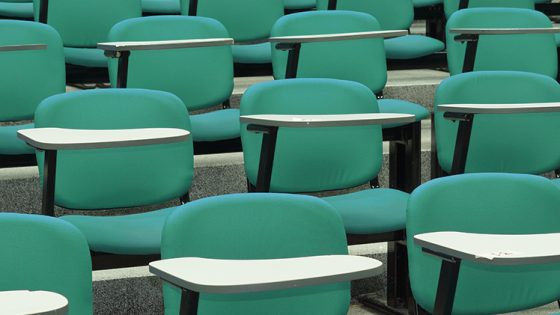 Featured Image - Empty Classroom Desks