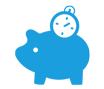 Icon - Piggy bank with timer