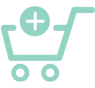Icon - Shopping Cart With Plus Symbol